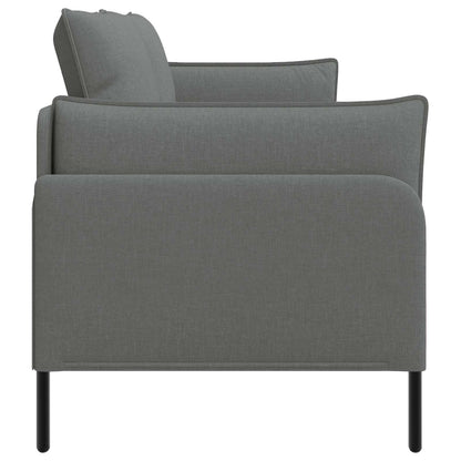 vidaXL 3-Seater Sofa Dark Grey 222 x 81 x 89 cm Fabric 4