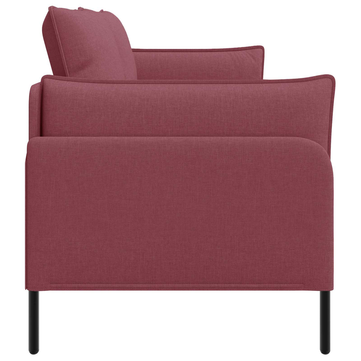 vidaXL 3-Seater Sofa Wine Red 222 x 81 x 89 cm Fabric 4