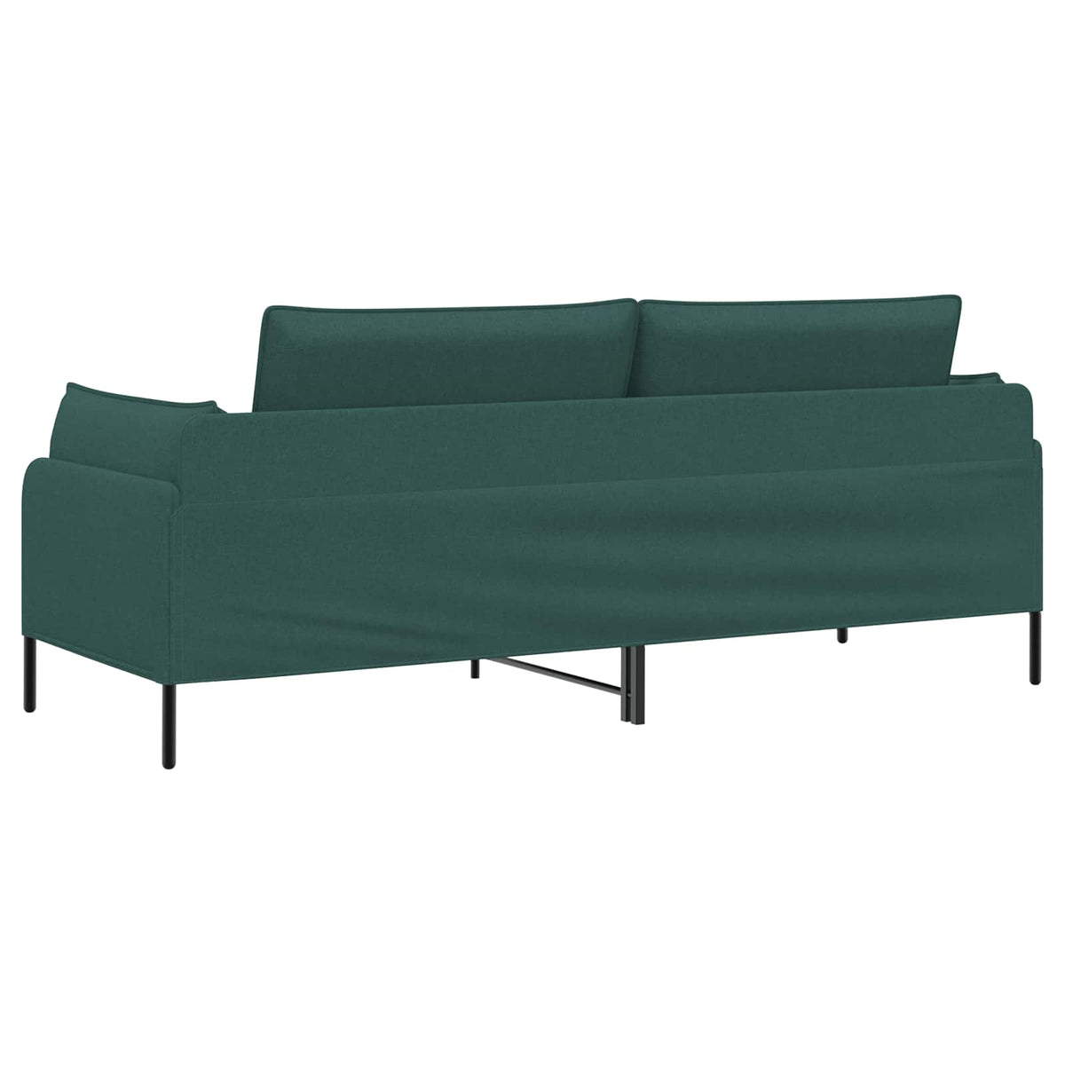 vidaXL 3-Seater Sofa Dark Green 222 x 81 x 89 cm Fabric 5