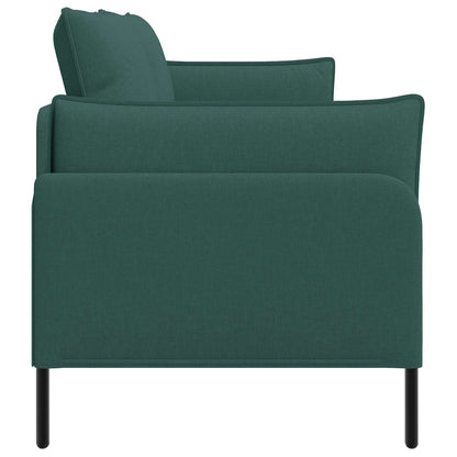 vidaXL 3-Seater Sofa Dark Green 222 x 81 x 89 cm Fabric 4