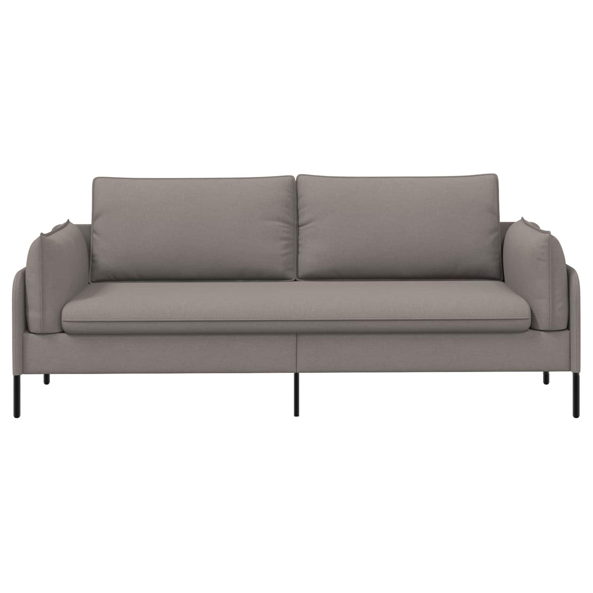 vidaXL 3-Seater Sofa Taupe 222 x 81 x 89 cm Fabric 3