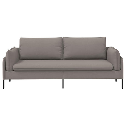 vidaXL 3-Seater Sofa Taupe 222 x 81 x 89 cm Fabric 3