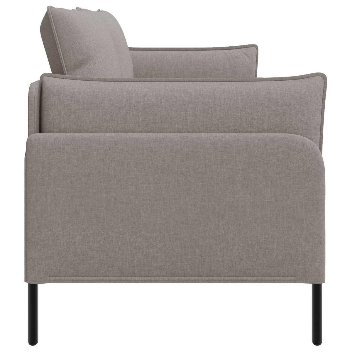 vidaXL 3-Seater Sofa Taupe 222 x 81 x 89 cm Fabric 4