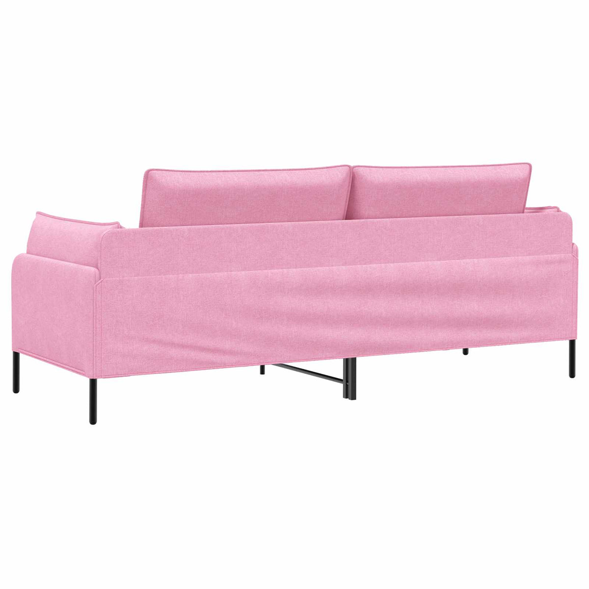 vidaXL 3-Seater Sofa Pink 222 x 81 x 89 cm Fabric 5