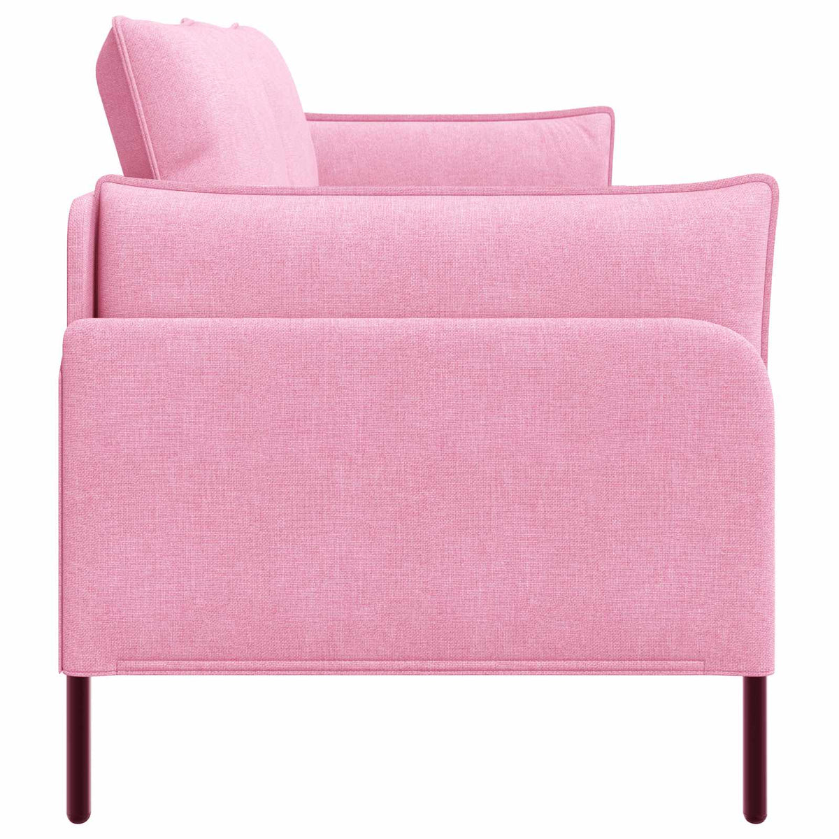 vidaXL 3-Seater Sofa Pink 222 x 81 x 89 cm Fabric 4
