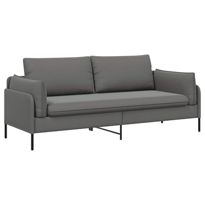 vidaXL 3-Seater Sofa 3-Seater Dark Grey 222 x 81 x 89 cm Velvet 2
