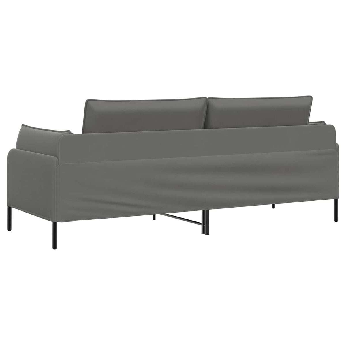 vidaXL 3-Seater Sofa 3-Seater Dark Grey 222 x 81 x 89 cm Velvet 5