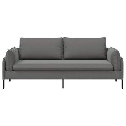 vidaXL 3-Seater Sofa 3-Seater Dark Grey 222 x 81 x 89 cm Velvet 3