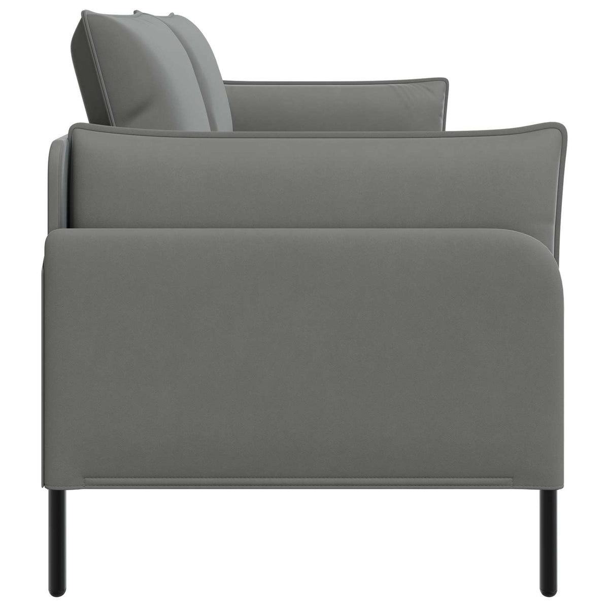 vidaXL 3-Seater Sofa 3-Seater Dark Grey 222 x 81 x 89 cm Velvet 4