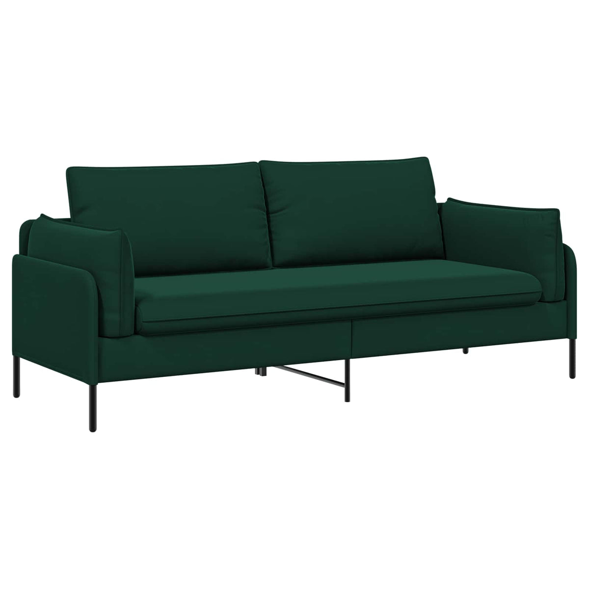 vidaXL 3-Seater Sofa Dark Green 222 x 81 x 89 cm Velvet 2