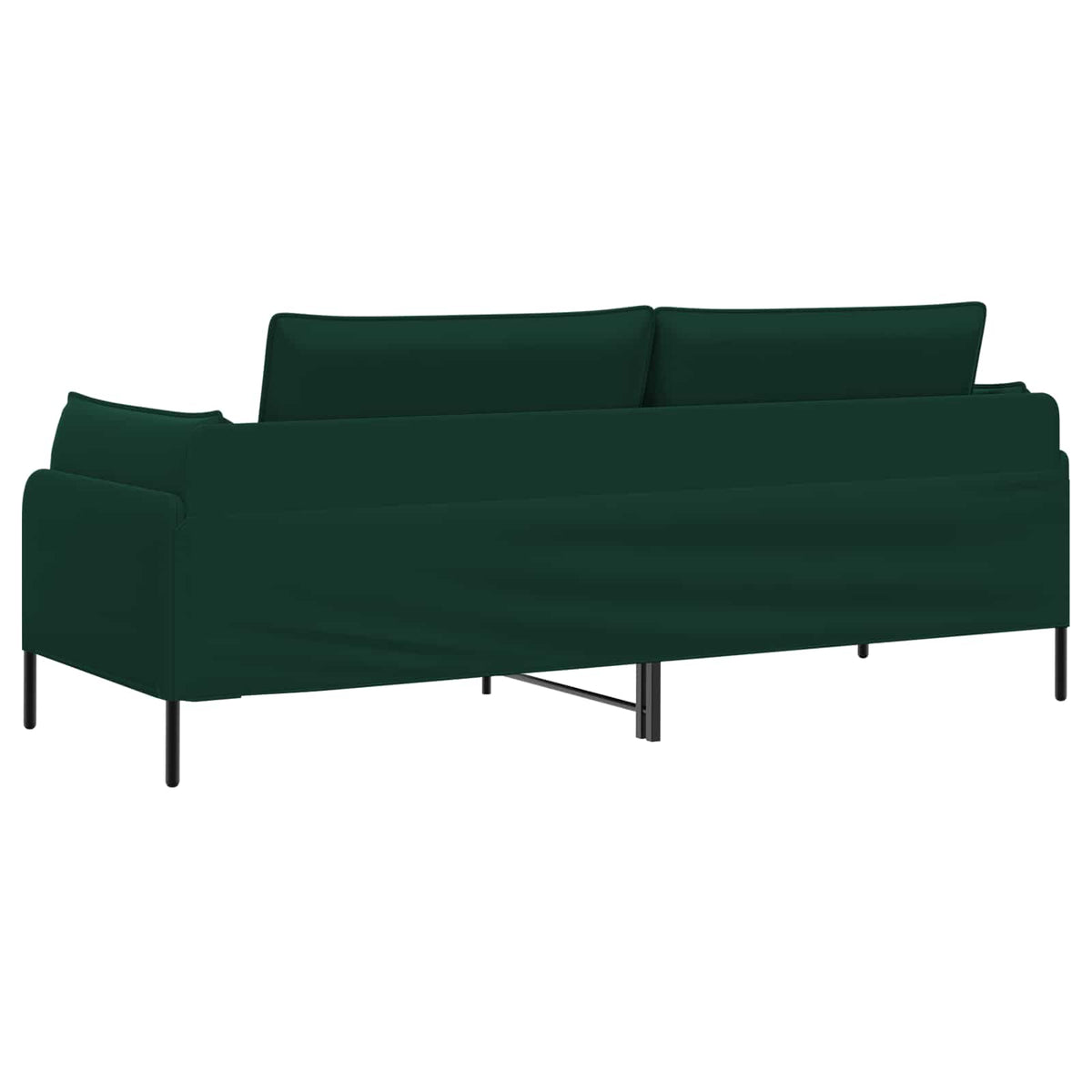 vidaXL 3-Seater Sofa Dark Green 222 x 81 x 89 cm Velvet 5