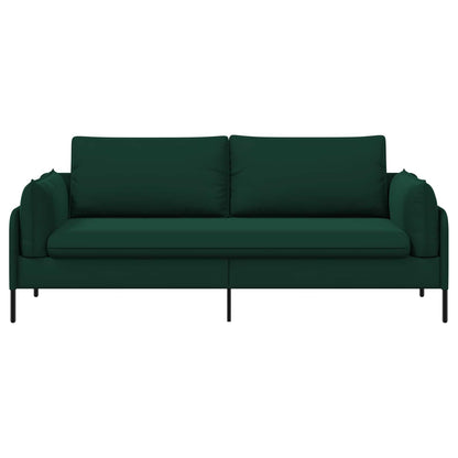 vidaXL 3-Seater Sofa Dark Green 222 x 81 x 89 cm Velvet 3