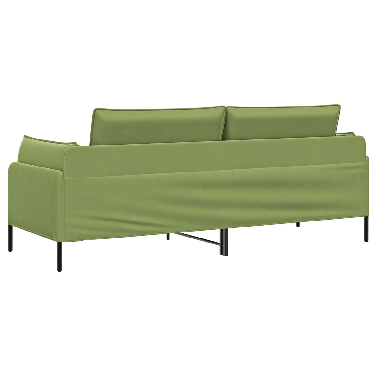 vidaXL 3-Seater Sofa 3-Seater Light Green 222 x 81 x 89 cm Velvet 5