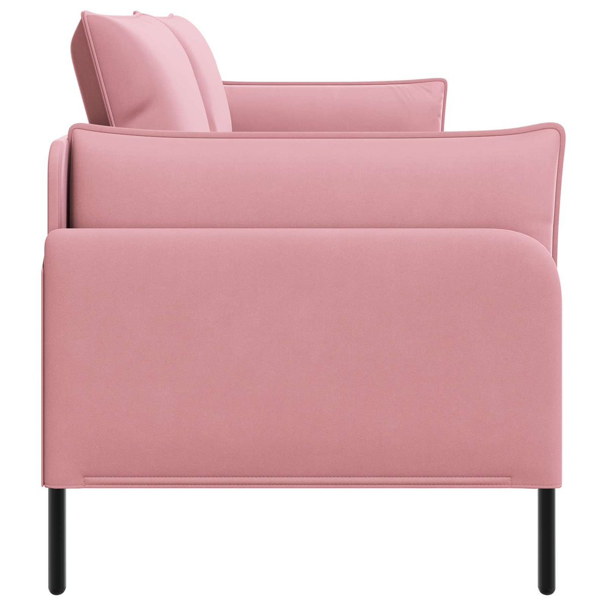 vidaXL 3-Seater Sofa Pink 222 x 81 x 89 cm Velvet 4