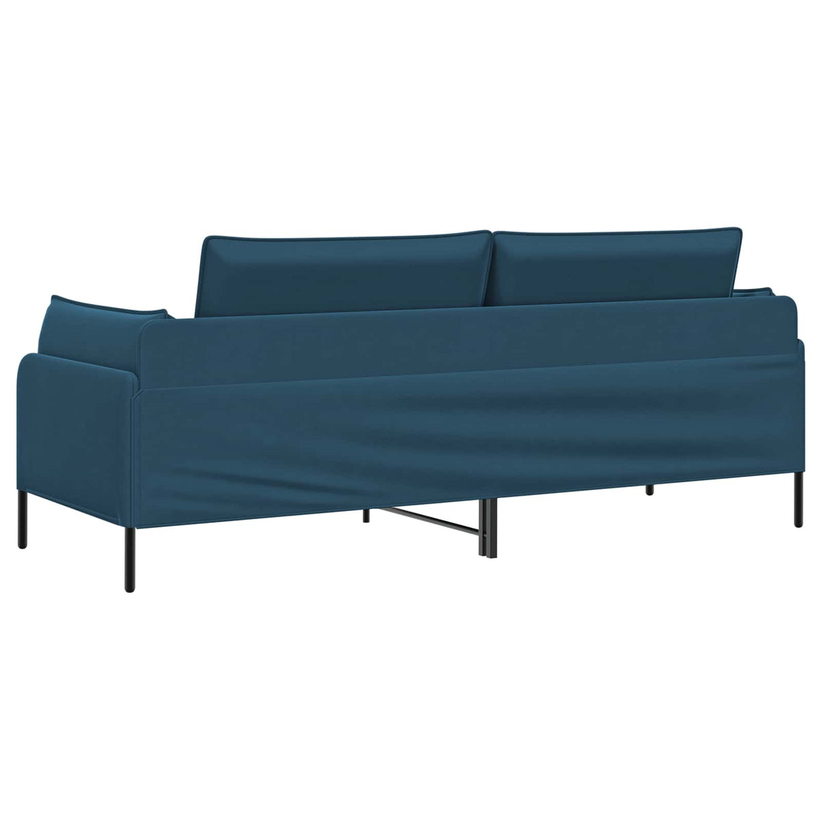 vidaXL 3-Seater Sofa 3-Seater Blue 222 x 81 x 89 cm Velvet 5
