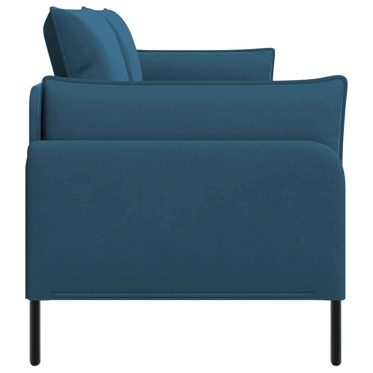 vidaXL 3-Seater Sofa 3-Seater Blue 222 x 81 x 89 cm Velvet 4