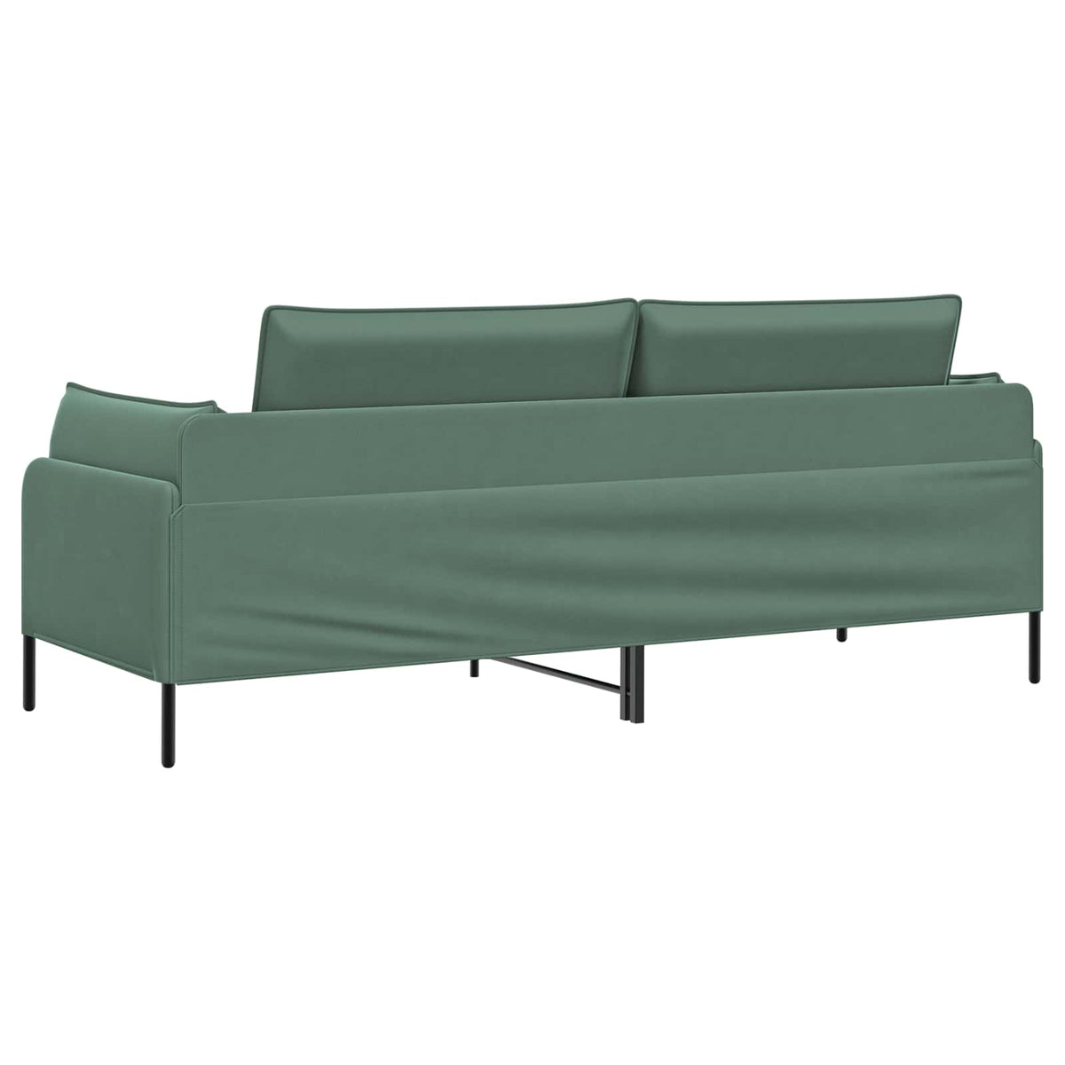 vidaXL 3-Seater Sofa 3-Seater Sea Green 222 x 81 x 89 cm Velvet 5