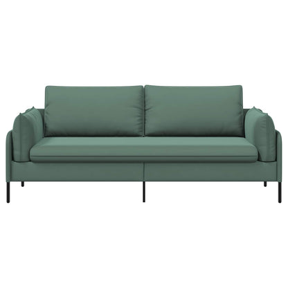 vidaXL 3-Seater Sofa 3-Seater Sea Green 222 x 81 x 89 cm Velvet 3