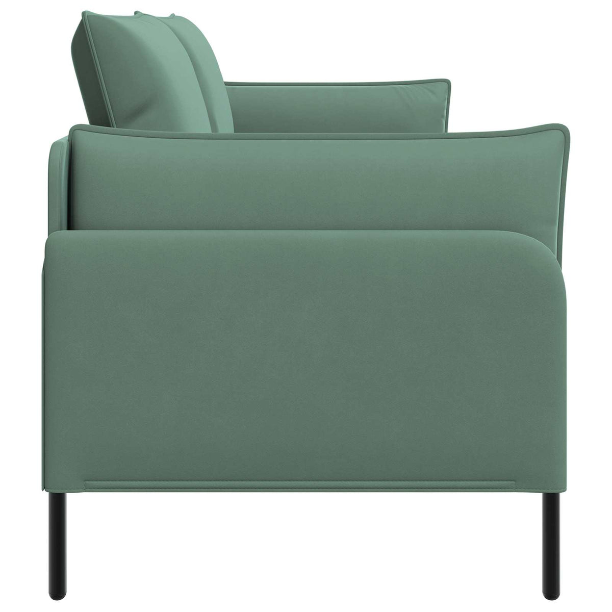 vidaXL 3-Seater Sofa 3-Seater Sea Green 222 x 81 x 89 cm Velvet 4