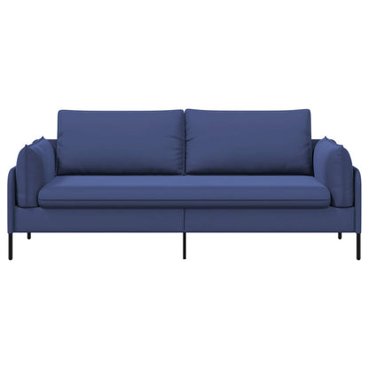 3-Seater Sofa 222 x 81 x 89 cm Velvet 180 cm Police blue