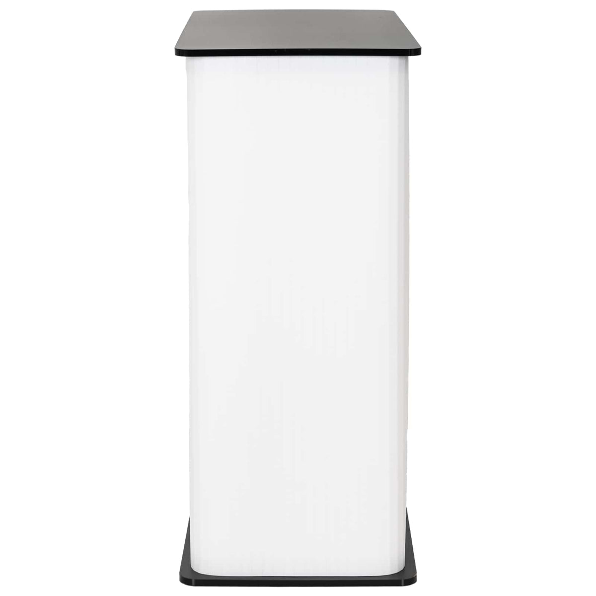 Trade Show Counter 80 x 40 x 93 cm Black and white