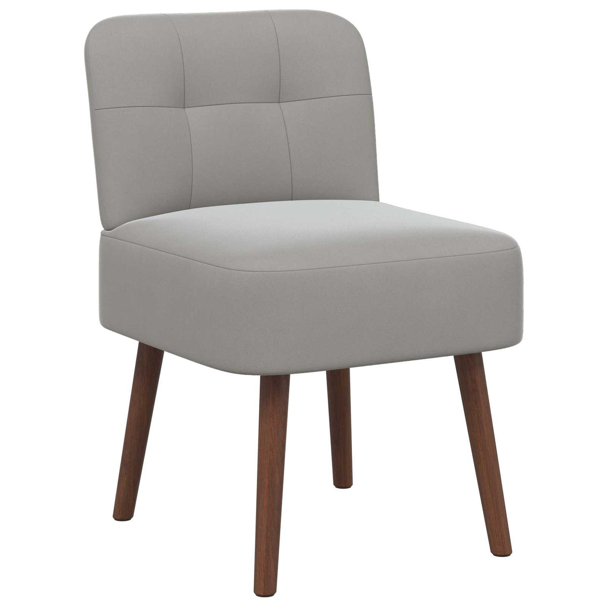 vidaXL Slipper Chair Light Grey Velvet 2