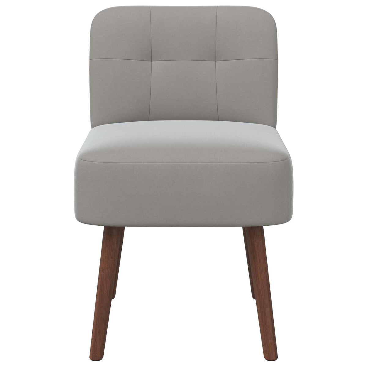 vidaXL Slipper Chair Light Grey Velvet 3