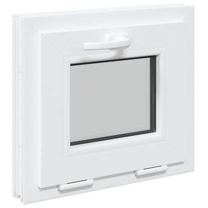 Basement Window Internal Colour RISOR with Triple Glazing White Length 45 cm 50 cm