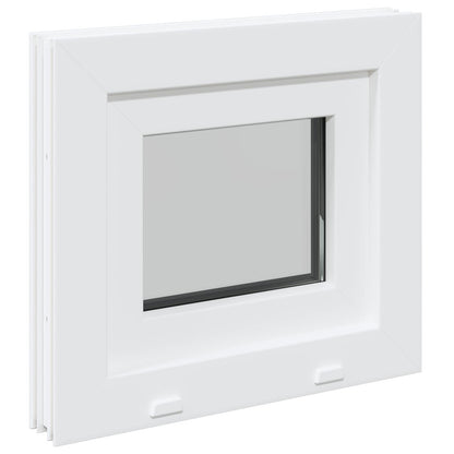Basement Window Internal Colour RISOR with Triple Glazing White Length 45 cm 50 cm