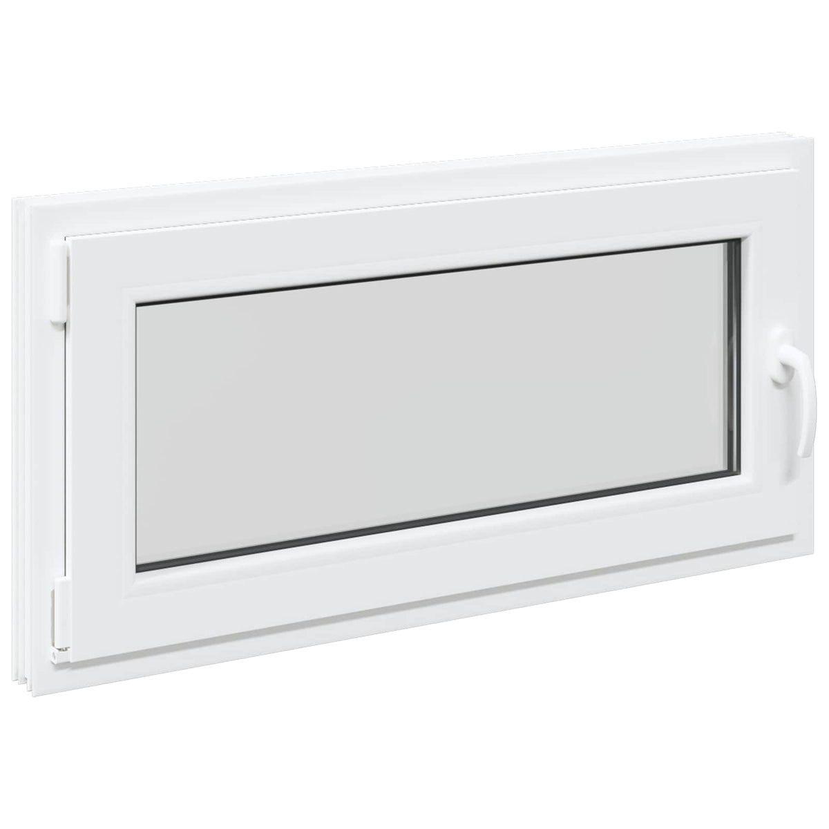 vidaXL Basement Window Internal Colour White RISOR 105 x 55 cm 3