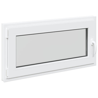 vidaXL Basement Window Internal Colour White RISOR 105 x 55 cm 3
