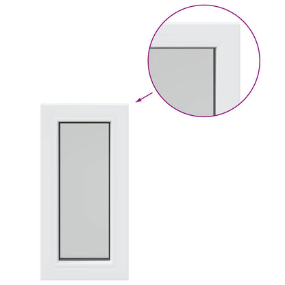 Cellar Window Internal Colour White RISOR with Double Glazing Width 30 cm 40 cm