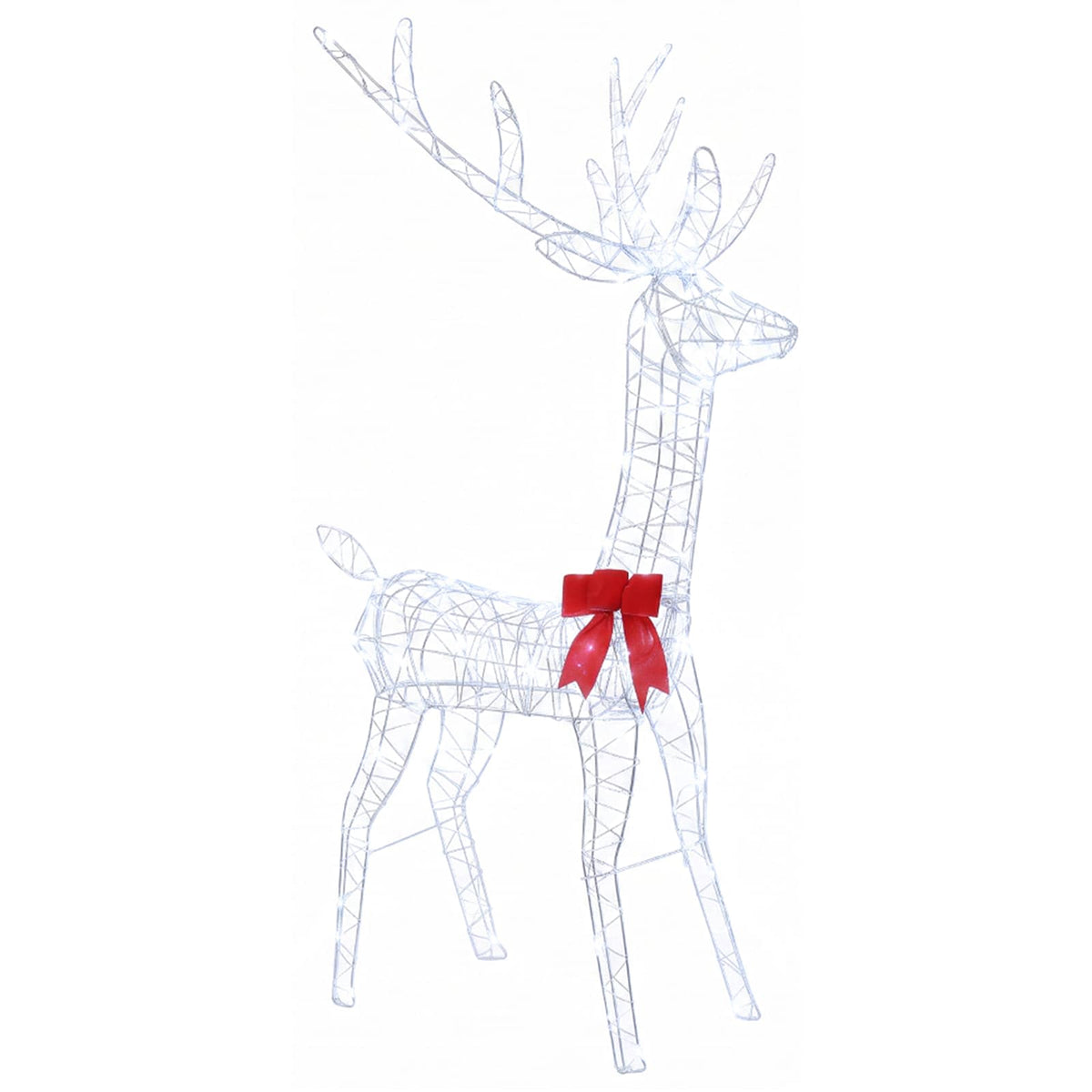 vidaXL Christmas LED Reindeer Family 700 LEDs Cold White 4