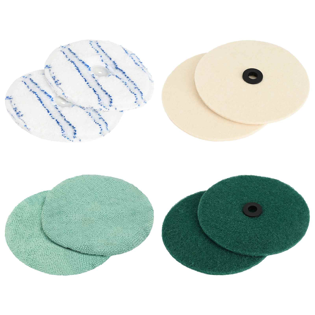 vidaXL Floor Polisher Pad Set 20 pcs Ø 14 cm Multicolour 2