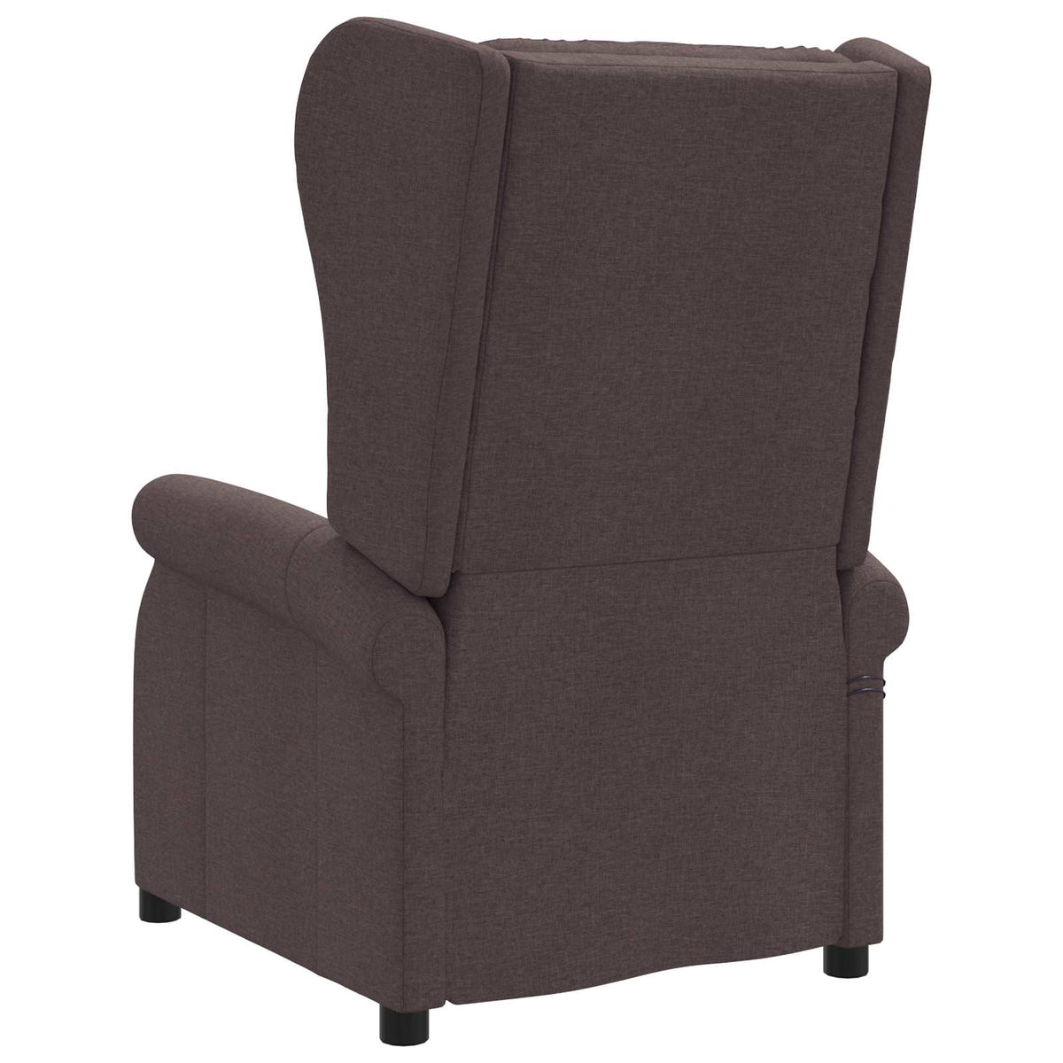 vidaXL Wing Back Electric Massage Recliner Chair Dark Brown Fabric 6