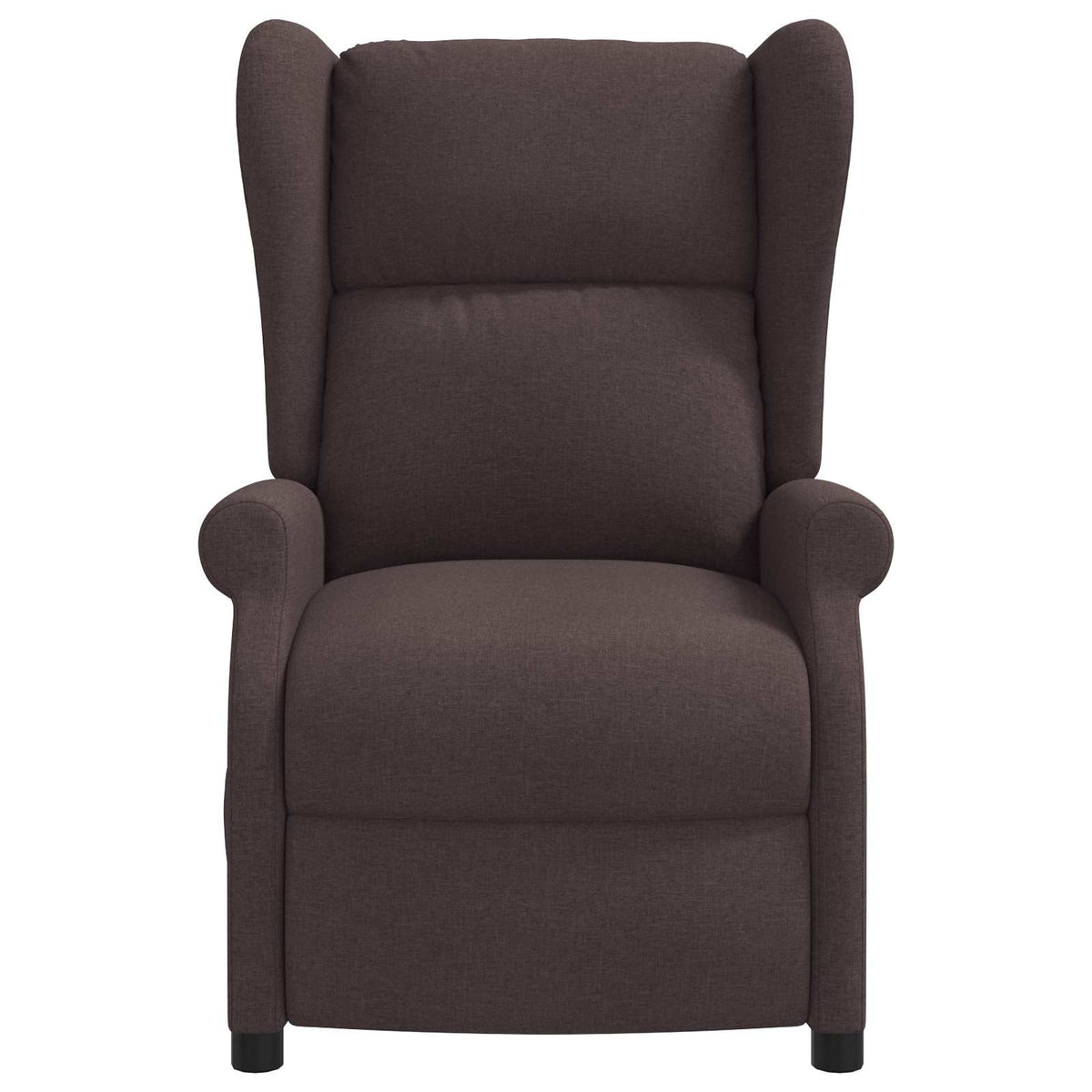 vidaXL Wing Back Electric Massage Recliner Chair Dark Brown Fabric 4