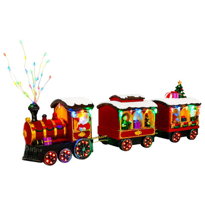 vidaXL Christmas Train SALO 51 x 9.5 x 24.5 cm Resin Multicolour 2