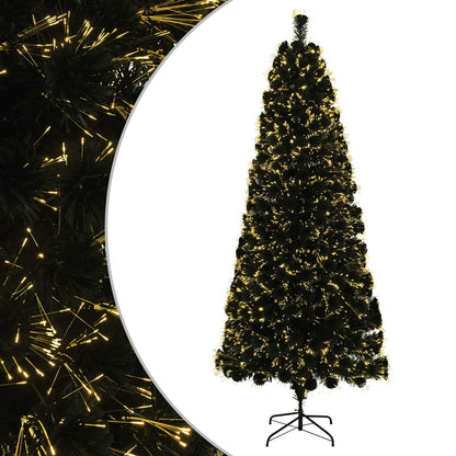 Fiber Optic Christmas Tree 24 LEDs Warm White PVC Green 120 cm