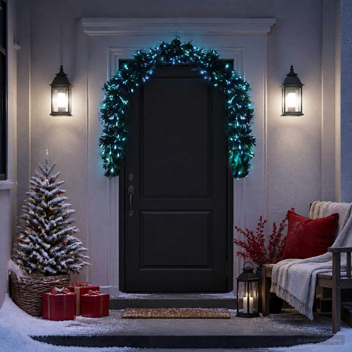 vidaXL Christmas Garland 48 LEDs Multicolour PVC 3