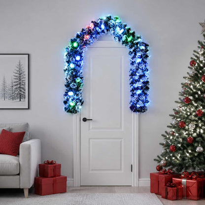 vidaXL Christmas Garland 200 cm 16 LEDs Multicolour PET 1