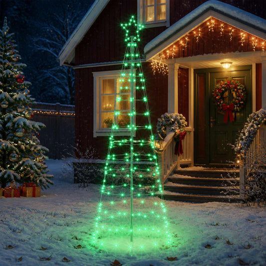 LED Christmas Tree with Spikes 220 LEDs 180 cm
