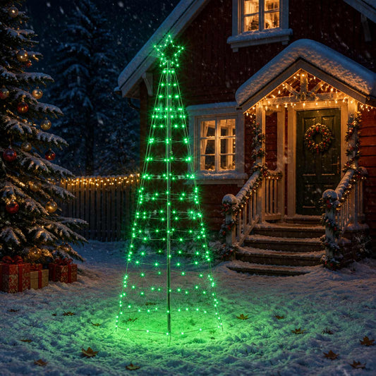 LED Christmas Tree with Spikes 220 LEDs 250 cm