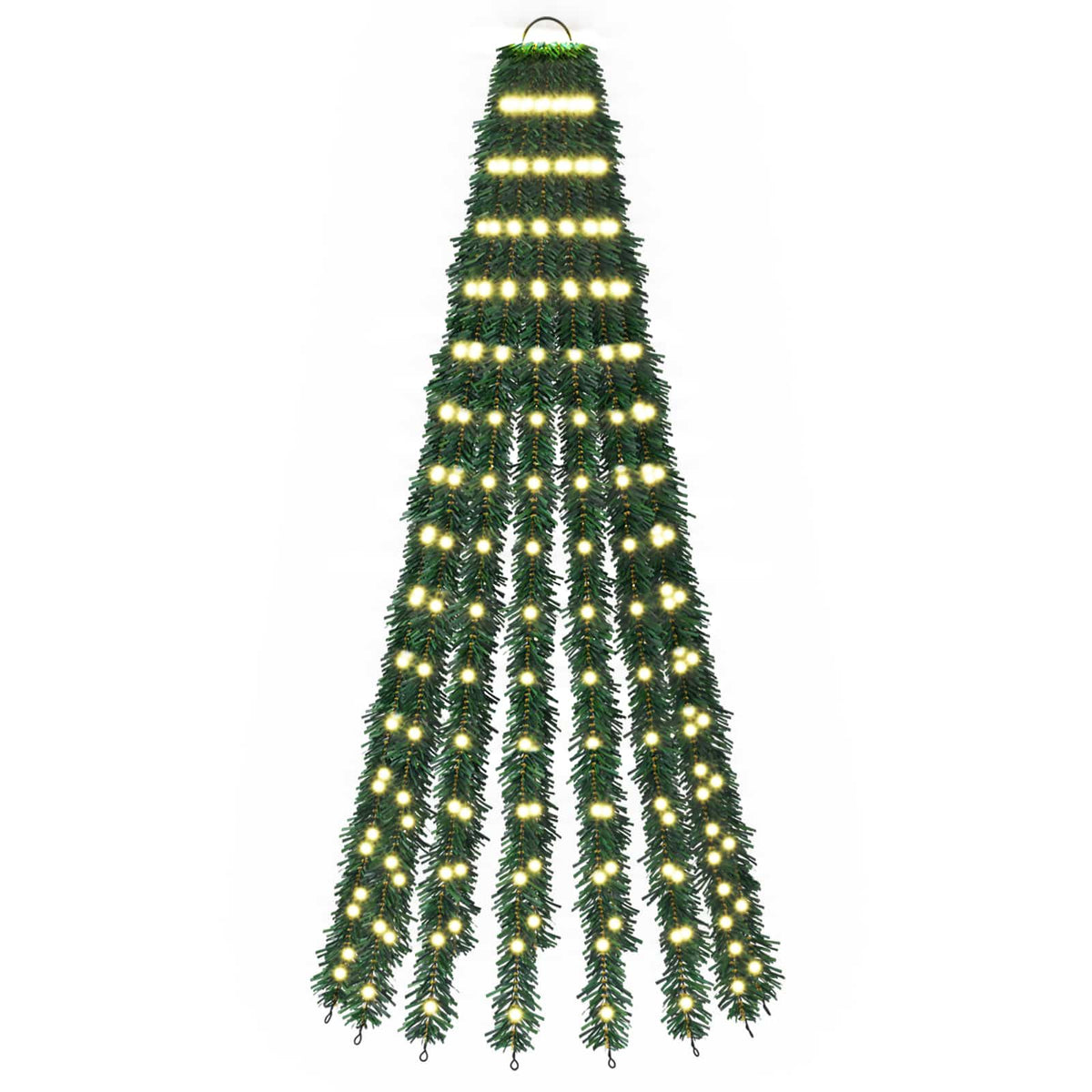 LED Christmas Tree 150 cm 240 LEDs Steel Green 180 cm Warm white