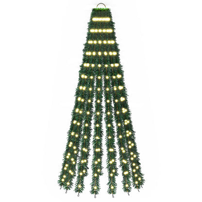 LED Christmas Tree 150 cm 240 LEDs Steel Green 180 cm Warm white