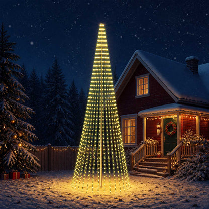 LED Christmas Tree 150 cm 240 LEDs Steel Green 500 cm Warm white