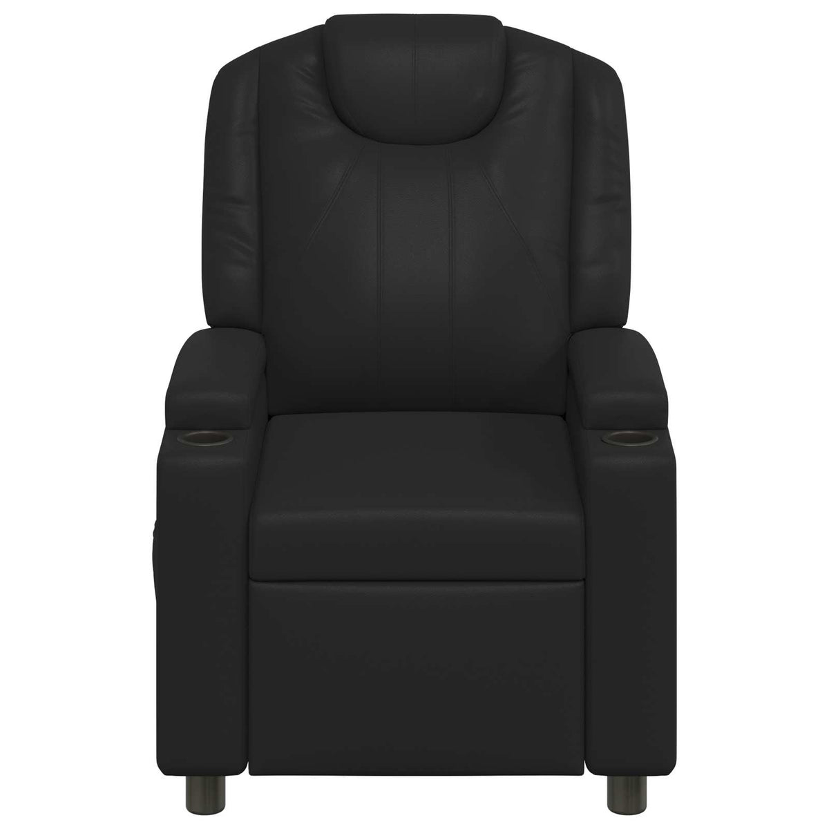Recliner Chair 75 x 95 x 106 cm Fabric Black with massage function