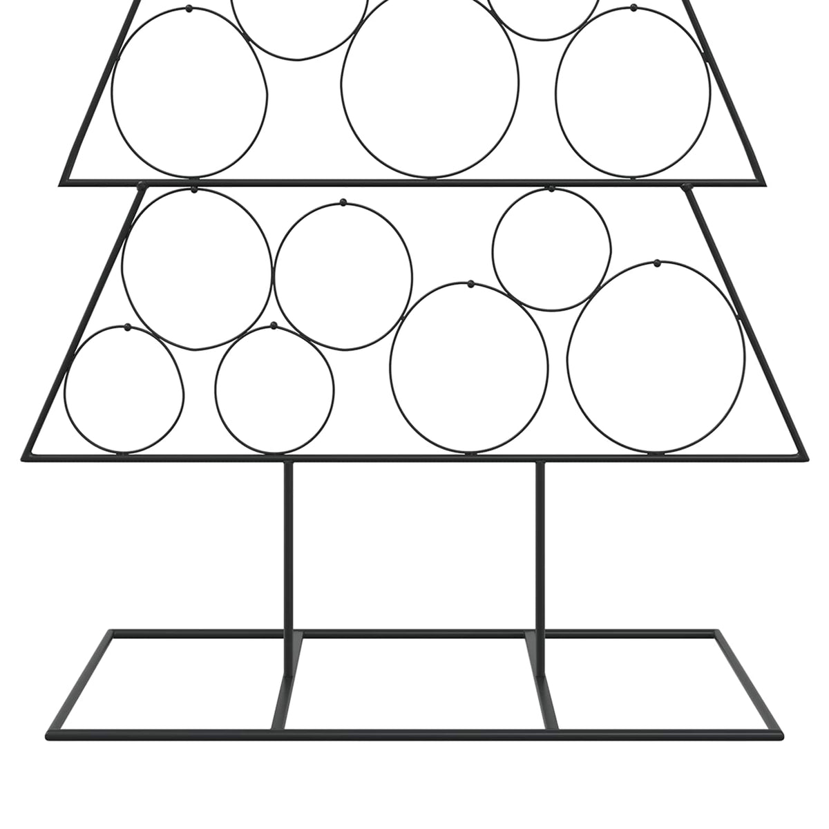 Metal Christmas Tree KUOPIO Steel Black 180 cm