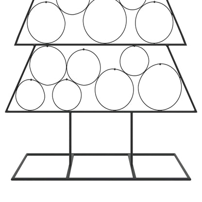 Metal Christmas Tree KUOPIO Steel Black 180 cm