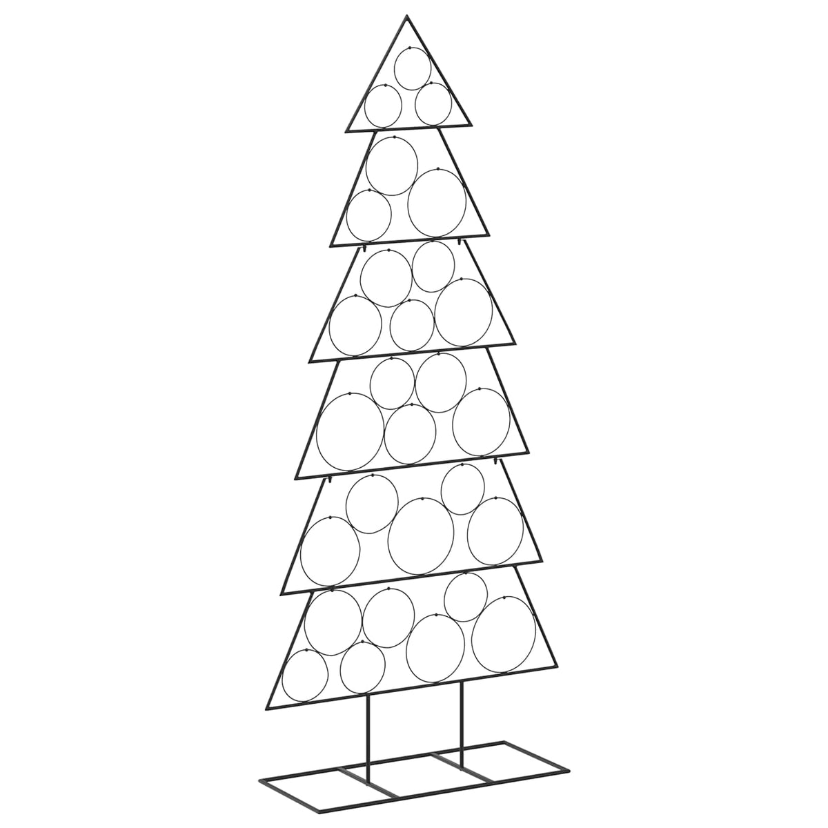 Metal Christmas Tree KUOPIO Steel Black 180 cm