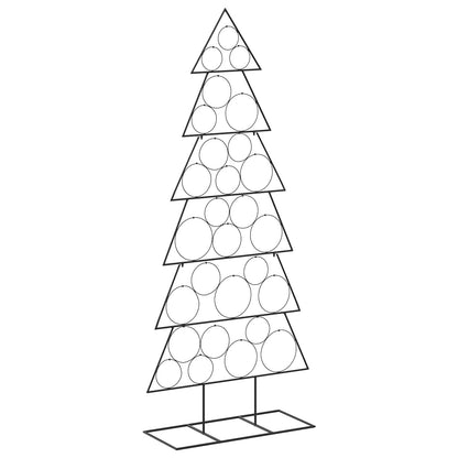 Metal Christmas Tree KUOPIO Steel Black 180 cm